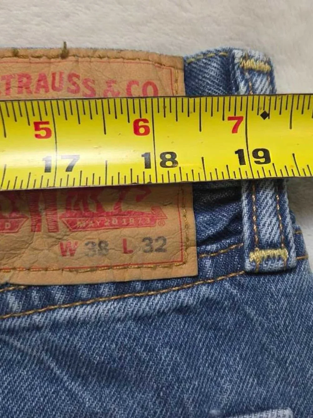 New 38x32 Levi's 502 regular Taper fit Warp Stretch jeans in Surrender denim